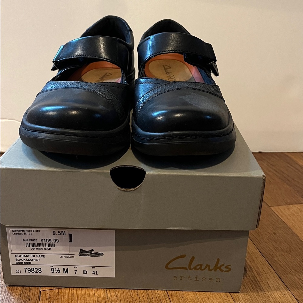 Clarks PRO Black Mary Jane Shoes
